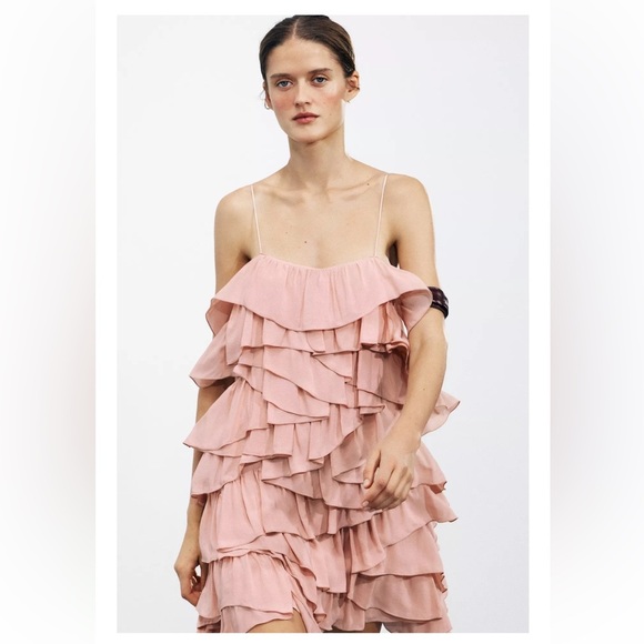 Zara Ruffled Dress ZW Collection - Picture 4 of 9
